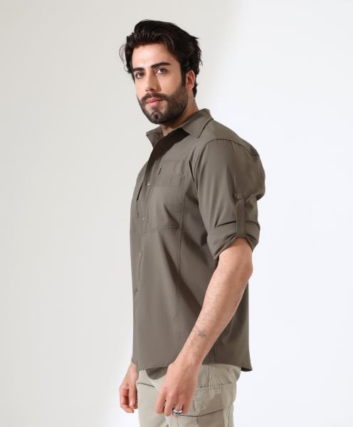 Erkek Outdoor Taktik Gömlek Armour Haki