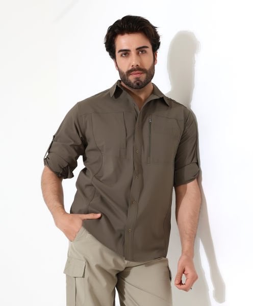 Erkek Outdoor Taktik Gömlek Armour Haki