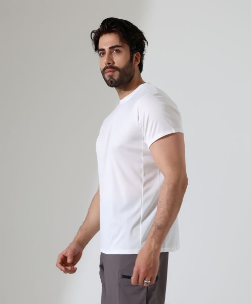 Erkek Outdoor T-shirt Beyaz