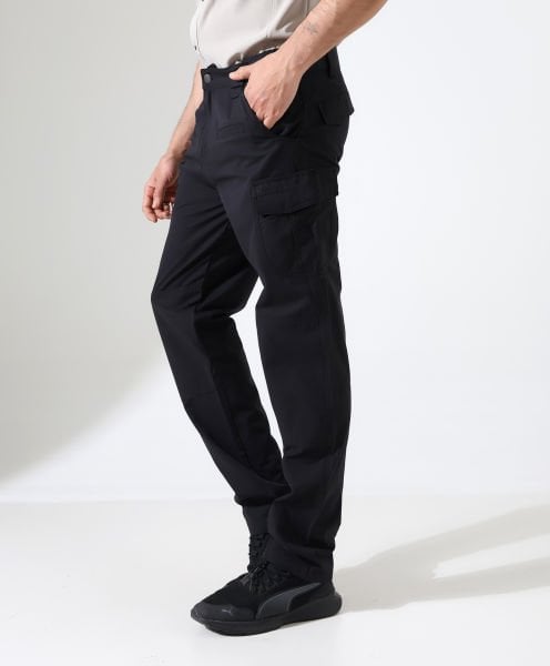 Erkek Outdoor Taktik Pantolon Hareketli Bel Siyah