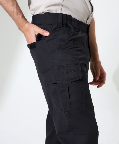 Erkek Outdoor Taktik Pantolon Hareketli Bel Siyah