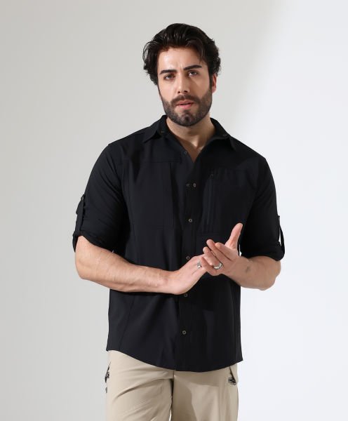 Erkek Outdoor Taktik Gömlek Armour Siyah