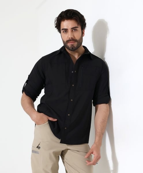 Erkek Outdoor Taktik Gömlek Armour Siyah