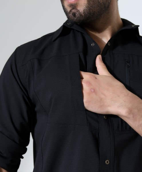 Erkek Outdoor Taktik Gömlek Armour Siyah