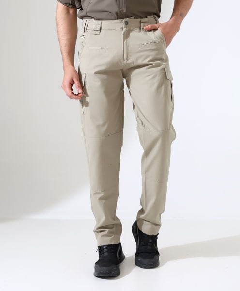 Erkek Outdoor Taktik Pantolon Hareketli Bel Bej