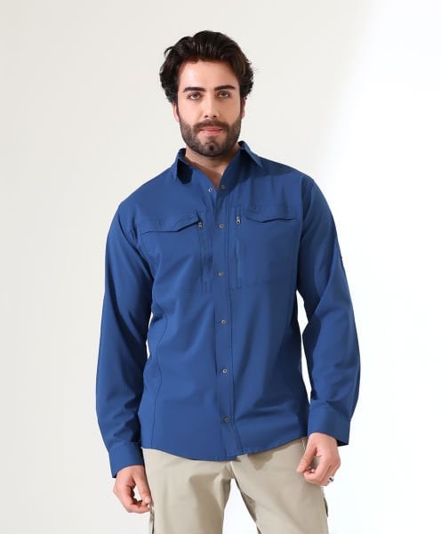 Erkek Outdoor Taktik Gömlek Delta İndigo