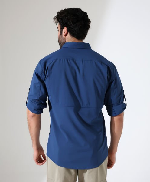 Erkek Outdoor Taktik Gömlek Delta İndigo