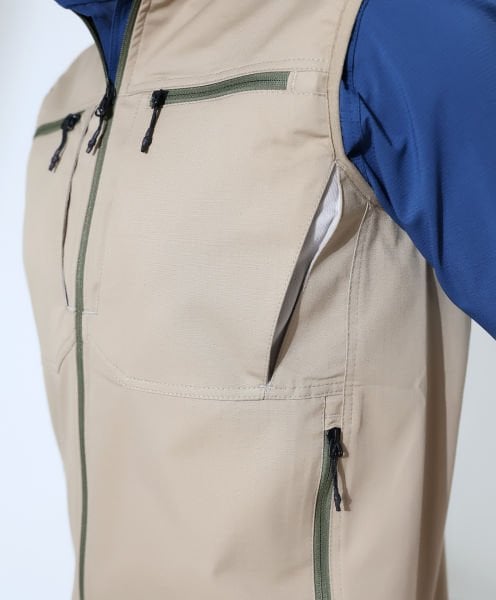 Erkek Outdoor Taktik Kumaş Yelek Bej