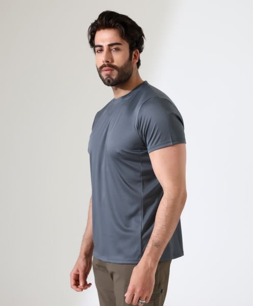 Erkek Outdoor T-shirt Antrasit