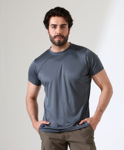 Erkek Outdoor T-shirt Antrasit