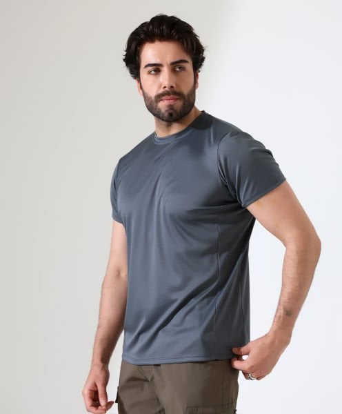 Erkek Outdoor T-shirt Antrasit