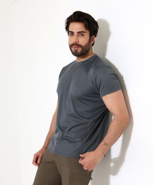 Erkek Outdoor T-shirt Antrasit