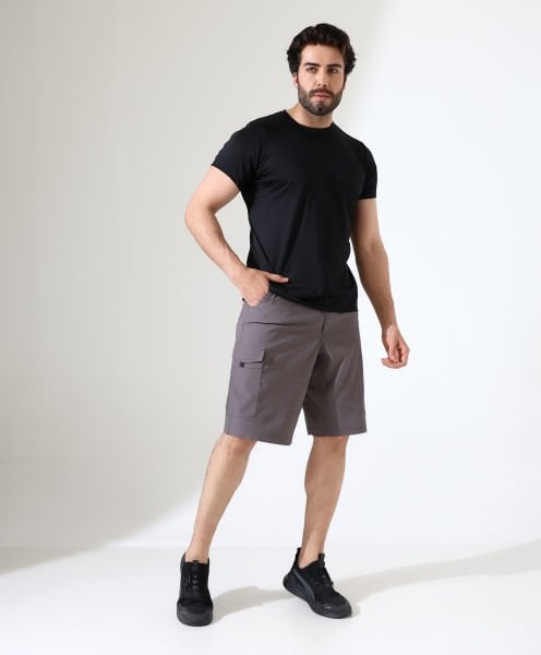 Erkek Outdoor T-shirt Siyah