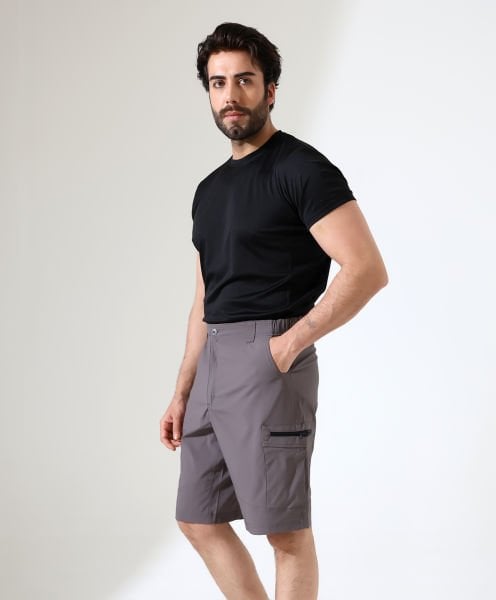 Erkek Outdoor Flex Kargo Şort Vizon