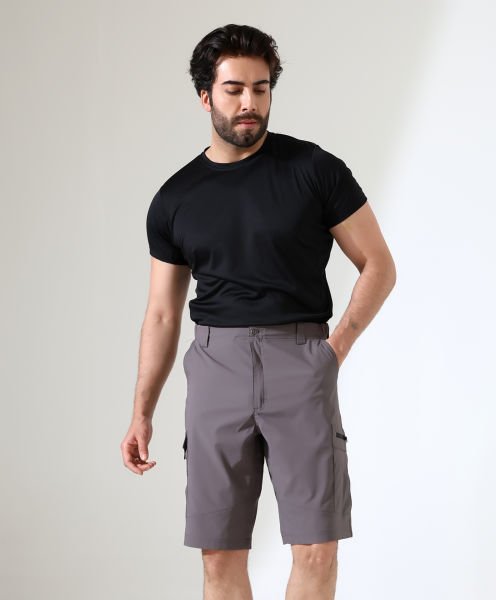 Erkek Outdoor Flex Kargo Şort Vizon