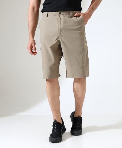 Erkek Outdoor Flex Kargo Şort Bej