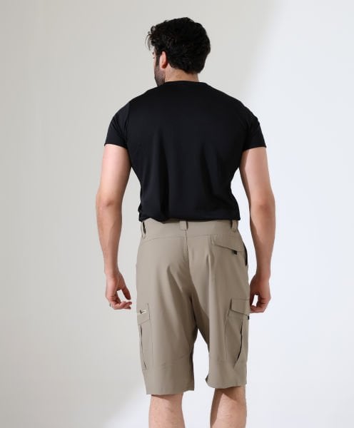 Erkek Outdoor Flex Kargo Şort Bej