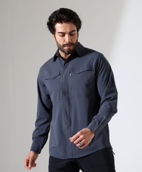 Erkek Outdoor Taktik Gömlek Delta Kül Gri