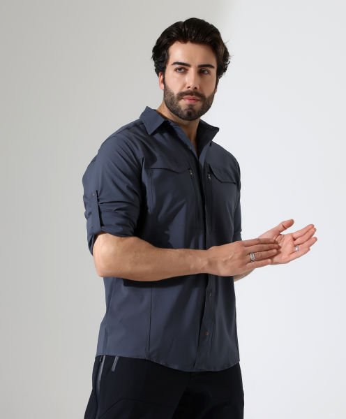 Erkek Outdoor Taktik Gömlek Delta Kül Gri