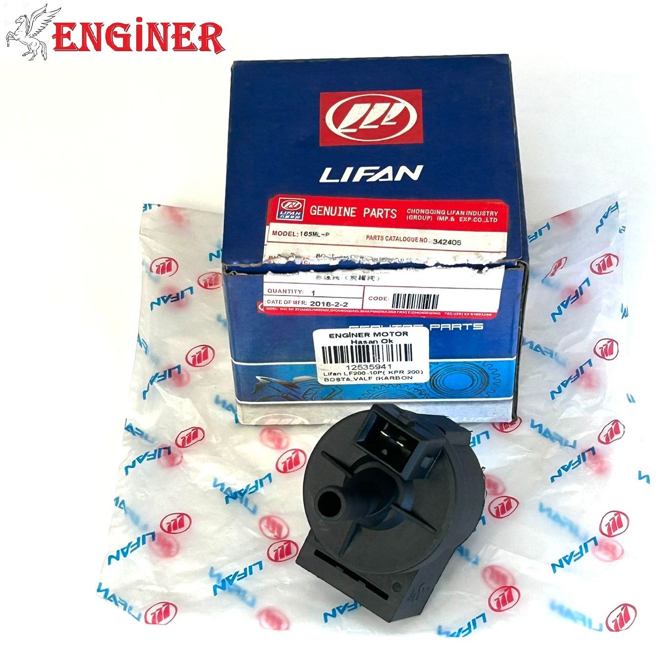 Lifan LF200-10P( KPR 200)  BOŞTA VALF (KARBON FİLİTRE)