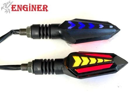 LED SİNYAL OK DESEN (SARI) KAYAR LEDLİ