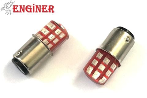 LED STOP AMPULÜ 18 LEDLİ ÇAKARLI KIRMIZI