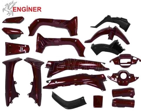 YAMAHA CRYPTON R BORDO KAPORTA SETİ