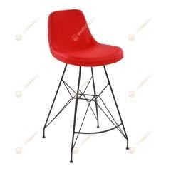 Mini Lodi Kırmızı Bar Sandalyesi 65 cm