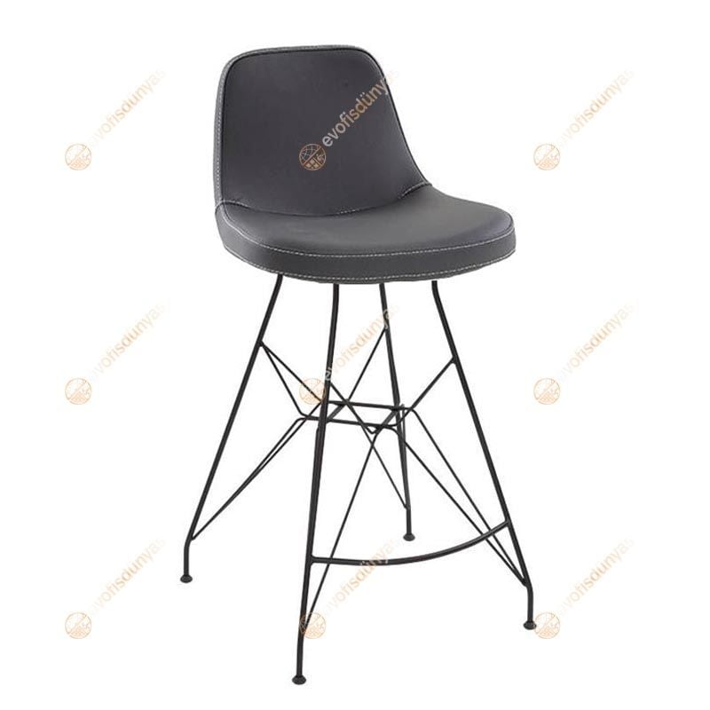 Mini Lodi Siyah Bar Sandalyesi 65 cm