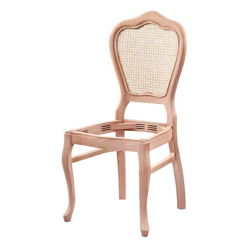 Hasırlı Klasik Ham Ahşap Sandalye 001