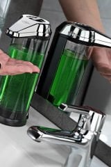 Sensörlü Sıvı Sabunluk 550ml Tezgah Üstü ve Duvara Monte