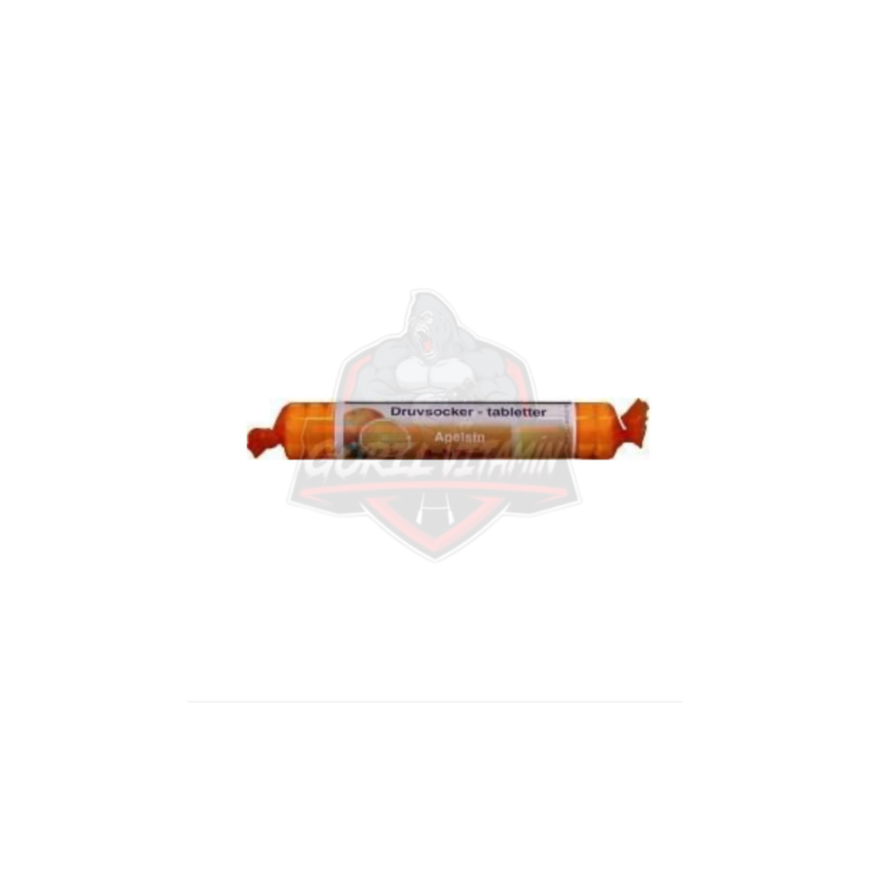 ÜZÜM ŞEKERLİ RULO MEYVE AROMALI GLİKOZ (GLUCOSE) TABLET (Portakal)