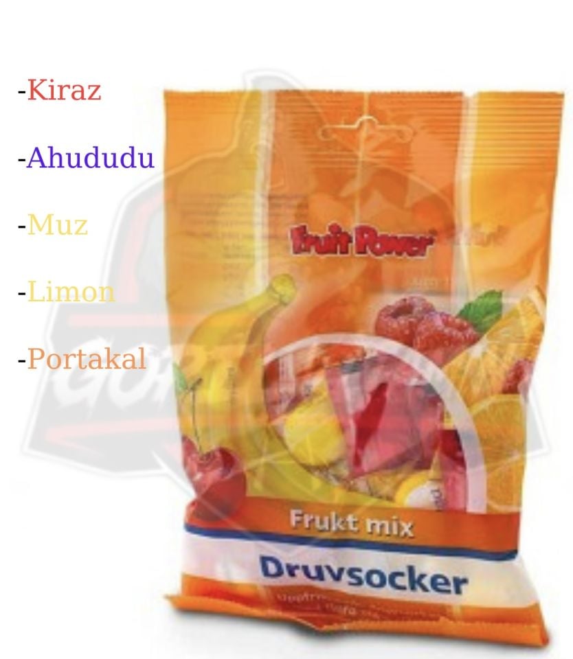 ÜZÜM ŞEKERLİ KARIŞIK MEYVE AROMALI GLİKOZ (GLUCOSE) TABLET (MEYVE KARIŞIMI)