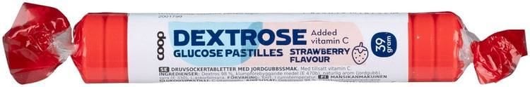 COOP DEXTRO GLUKO (GLUCOSE) ÜZLÜMLÜ ŞEKER RULO (ÇİLEK)