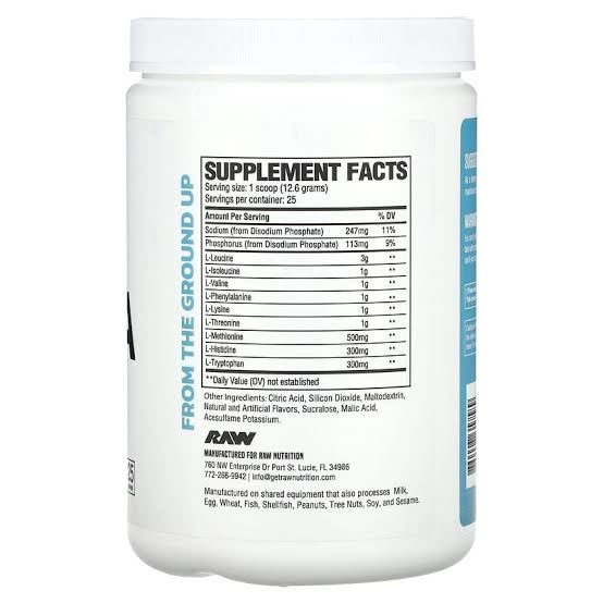 RAW NUTRİTİON EAA 315 GR