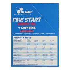 OLİMP FİRE START ENERGY GEL + CAFFEİNE(36 GR) - 20 ADET