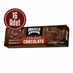 MUSCLE CHEFF PROTEİN DARK CHOCOLATE(35 GR) - 16 ADET