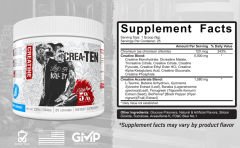 %5 NUTRİTİON CREA-TEN 225 GR ( 25 SERVİS )