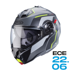 Caberg Duke Evo Mat Metalik Gri Siyah Fosfor Sarı