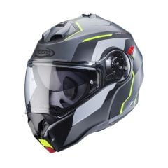 Caberg Duke Evo Mat Metalik Gri Siyah Fosfor Sarı
