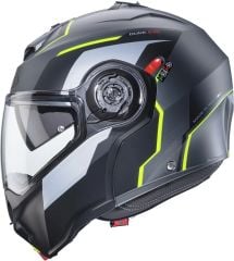 Caberg Duke Evo Mat Metalik Gri Siyah Fosfor Sarı