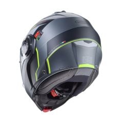 Caberg Duke Evo Mat Metalik Gri Siyah Fosfor Sarı