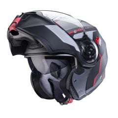 Caberg Duke Evo Mat Metalik Gri Siyah Kırmızı