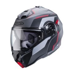 Caberg Duke Evo Mat Metalik Gri Siyah Kırmızı