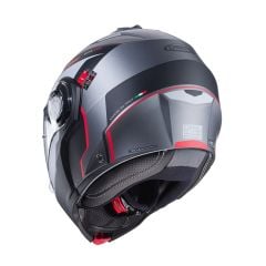 Caberg Duke Evo Mat Metalik Gri Siyah Kırmızı