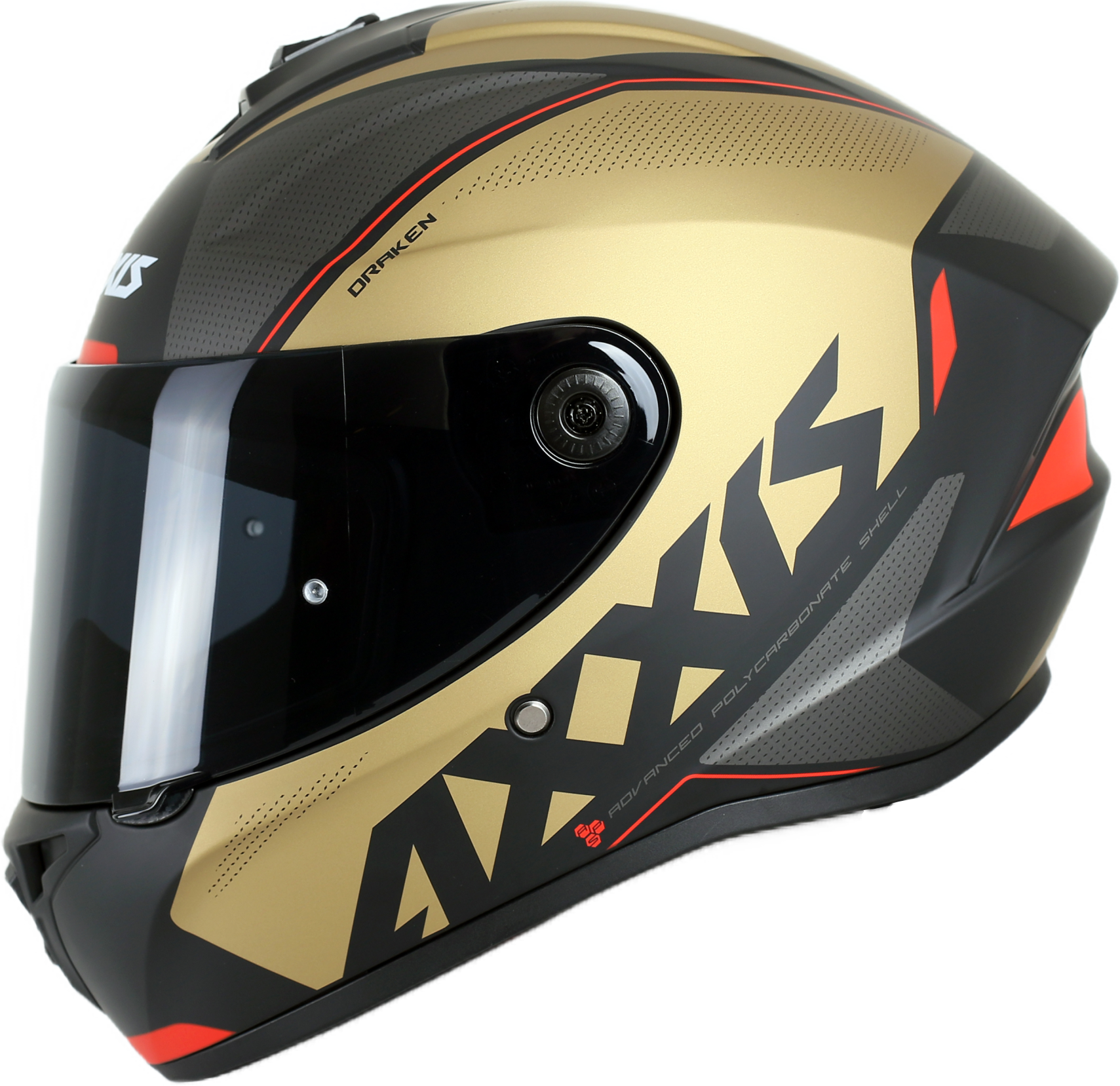 Axxis Draken S Gear Mat Kırmızı Gri Açık Kahverengi