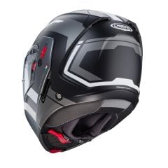 Caberg Horus X Road Mat Siyah Metalik Gri Beyaz