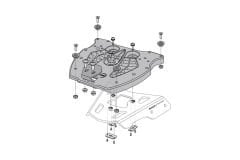 Alu-rack Için Adaptör Plakası. Trax Top Case Için  Gpt.00.152.400