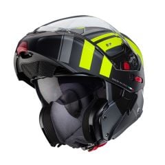 Caberg Horus X Road Mat Siyah Metalik Gri Fosfor Sarı