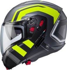Caberg Horus X Road Mat Siyah Metalik Gri Fosfor Sarı